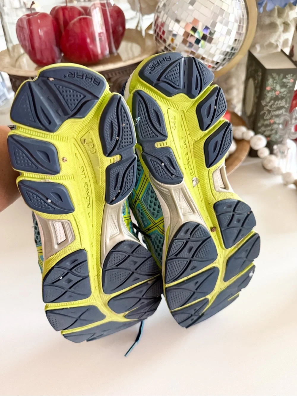 Asics Gel-Cumulus Athletic Shoes - Teal & Lime
